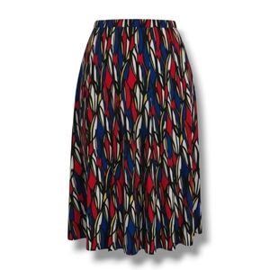 Premise women's multicolor pullover stretch midi skirt - medium